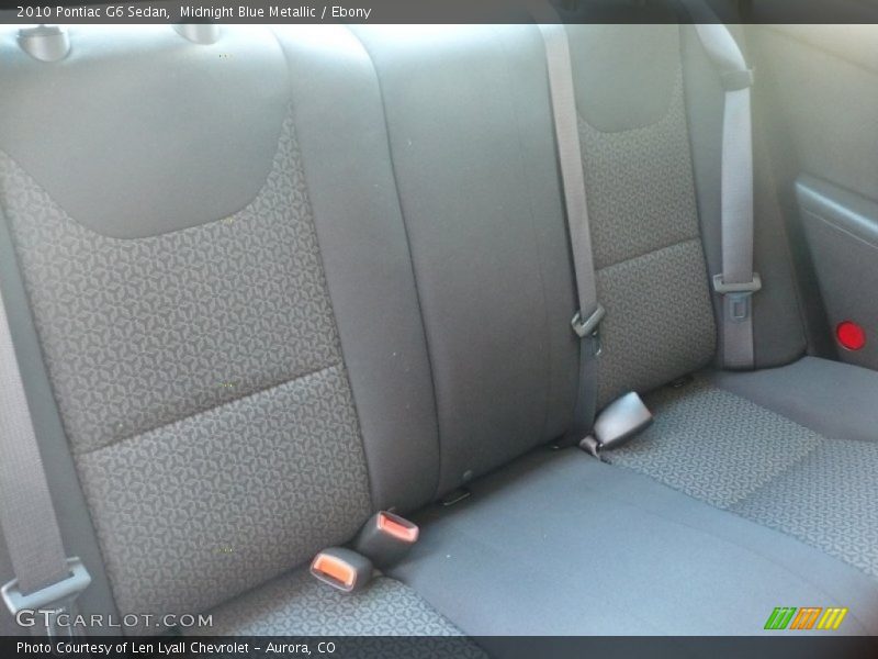 Midnight Blue Metallic / Ebony 2010 Pontiac G6 Sedan