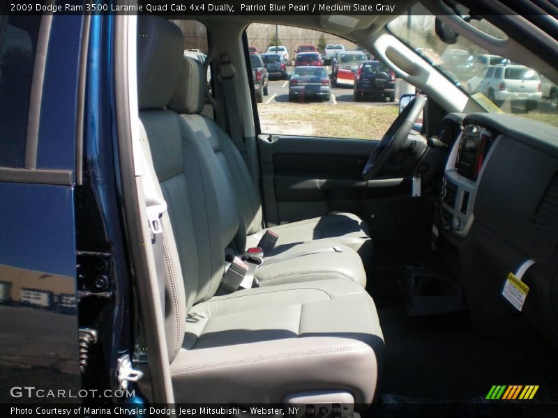 Patriot Blue Pearl / Medium Slate Gray 2009 Dodge Ram 3500 Laramie Quad Cab 4x4 Dually