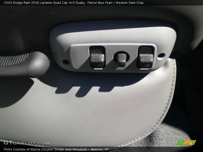 Patriot Blue Pearl / Medium Slate Gray 2009 Dodge Ram 3500 Laramie Quad Cab 4x4 Dually