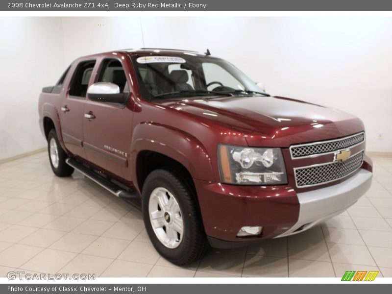 Deep Ruby Red Metallic / Ebony 2008 Chevrolet Avalanche Z71 4x4