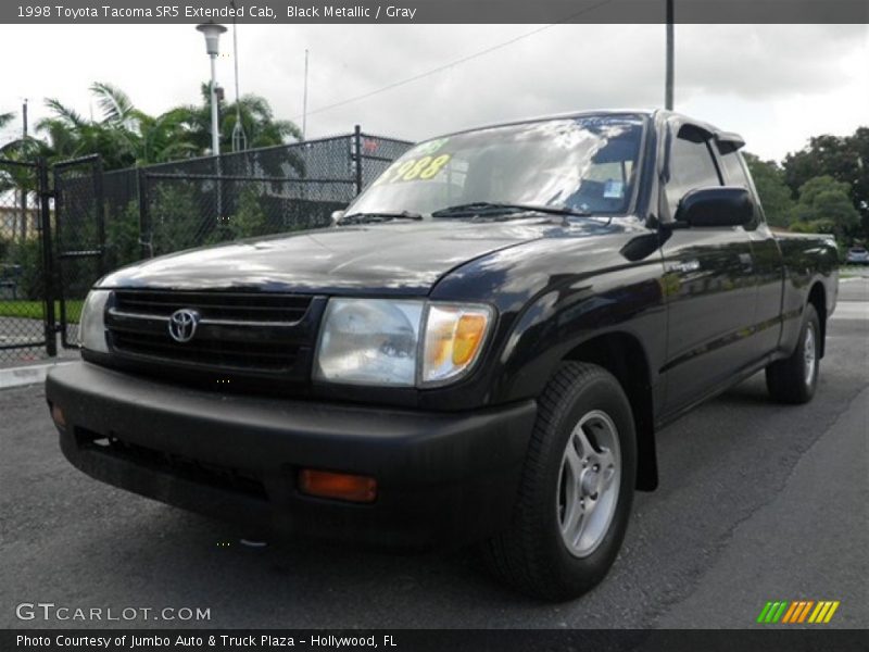 Black Metallic / Gray 1998 Toyota Tacoma SR5 Extended Cab