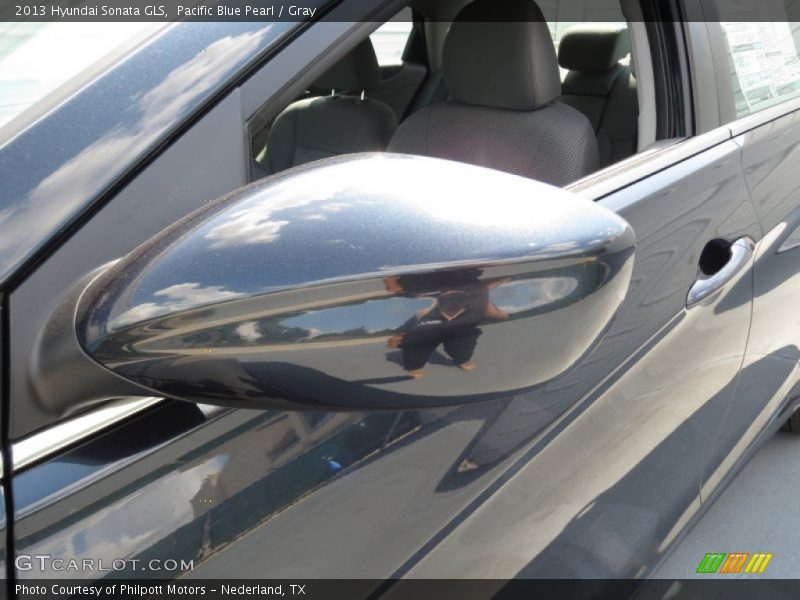 Pacific Blue Pearl / Gray 2013 Hyundai Sonata GLS