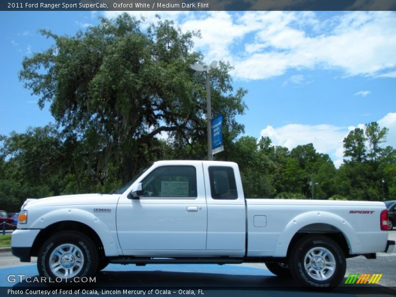 Oxford White / Medium Dark Flint 2011 Ford Ranger Sport SuperCab