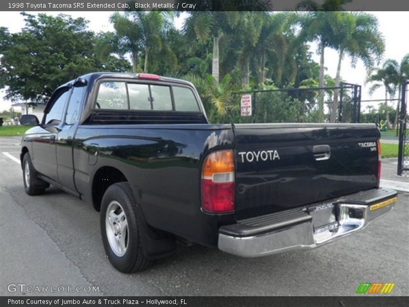 Black Metallic / Gray 1998 Toyota Tacoma SR5 Extended Cab