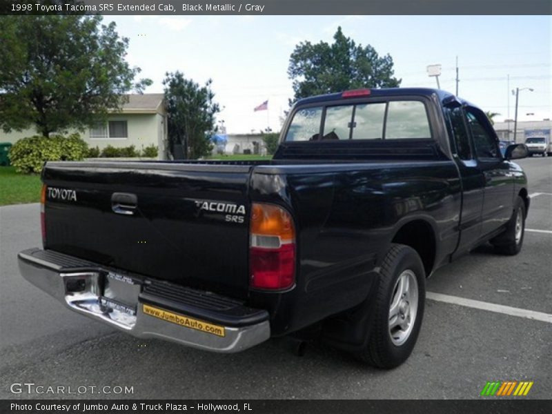 Black Metallic / Gray 1998 Toyota Tacoma SR5 Extended Cab