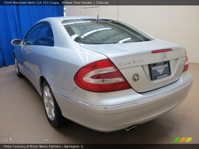 Brilliant Silver Metallic / Charcoal 2004 Mercedes-Benz CLK 320 Coupe