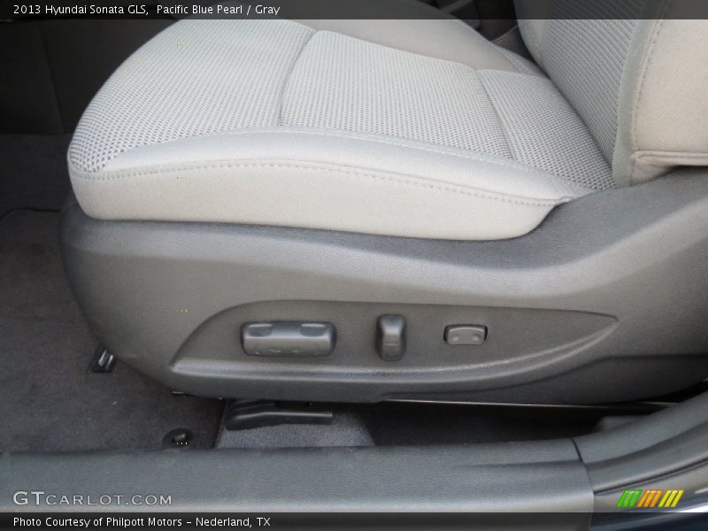 Pacific Blue Pearl / Gray 2013 Hyundai Sonata GLS