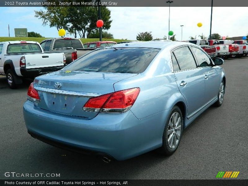 Zephyr Blue Metallic / Light Gray 2012 Toyota Avalon Limited