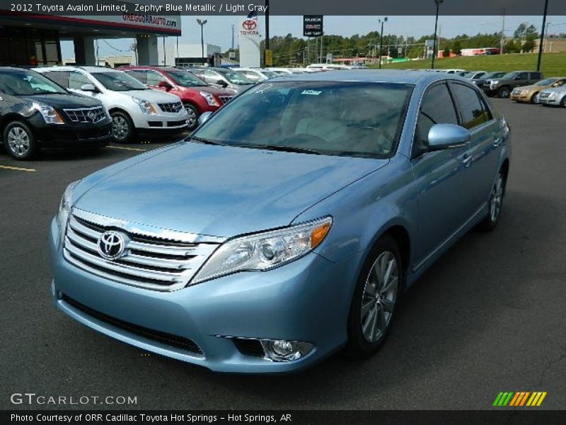Zephyr Blue Metallic / Light Gray 2012 Toyota Avalon Limited