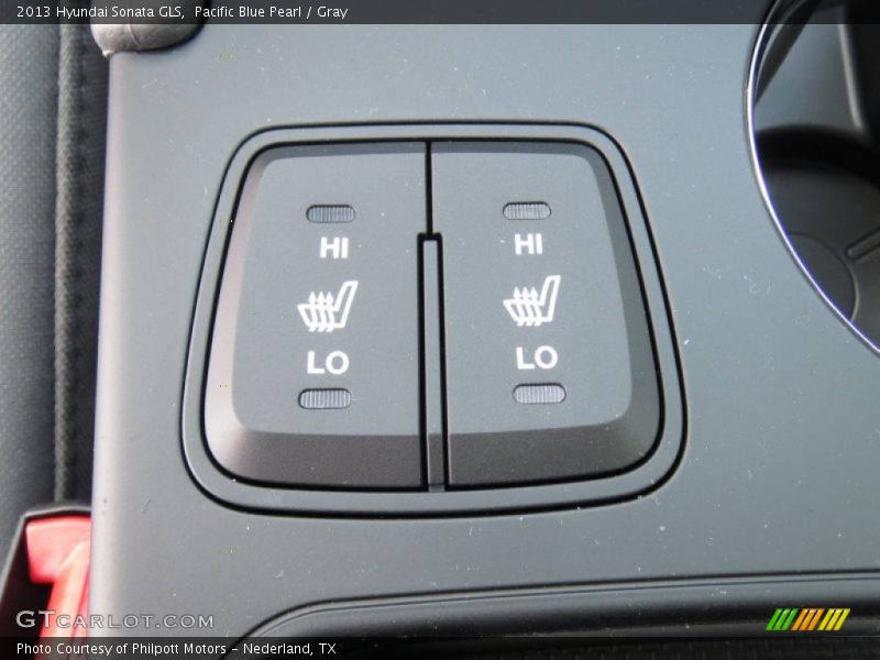 Pacific Blue Pearl / Gray 2013 Hyundai Sonata GLS