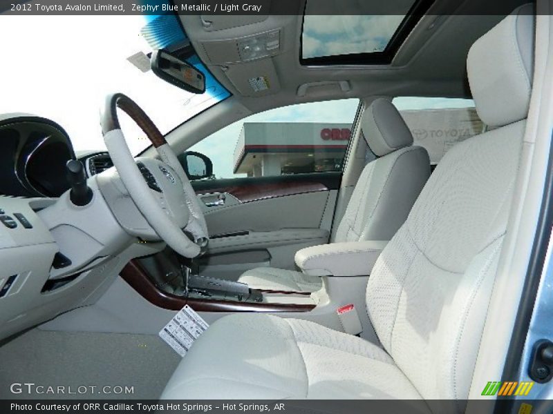 Zephyr Blue Metallic / Light Gray 2012 Toyota Avalon Limited