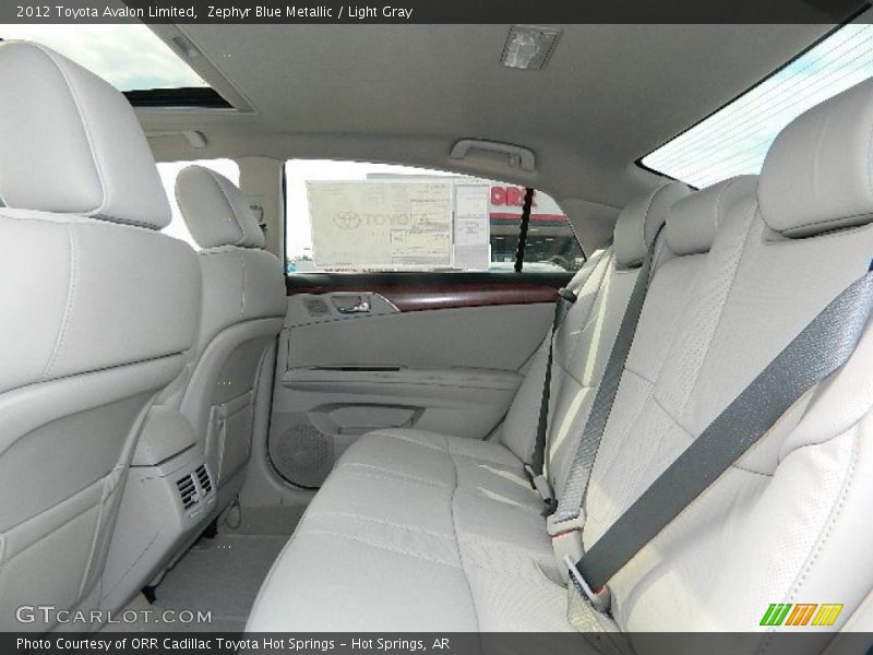 Zephyr Blue Metallic / Light Gray 2012 Toyota Avalon Limited