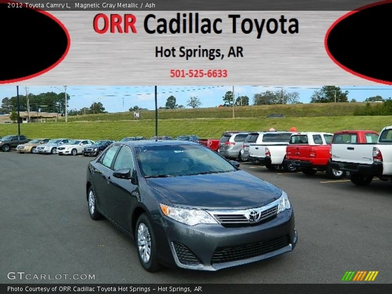 Magnetic Gray Metallic / Ash 2012 Toyota Camry L