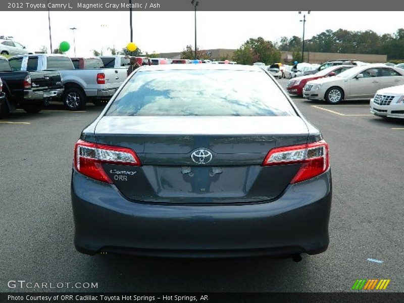 Magnetic Gray Metallic / Ash 2012 Toyota Camry L