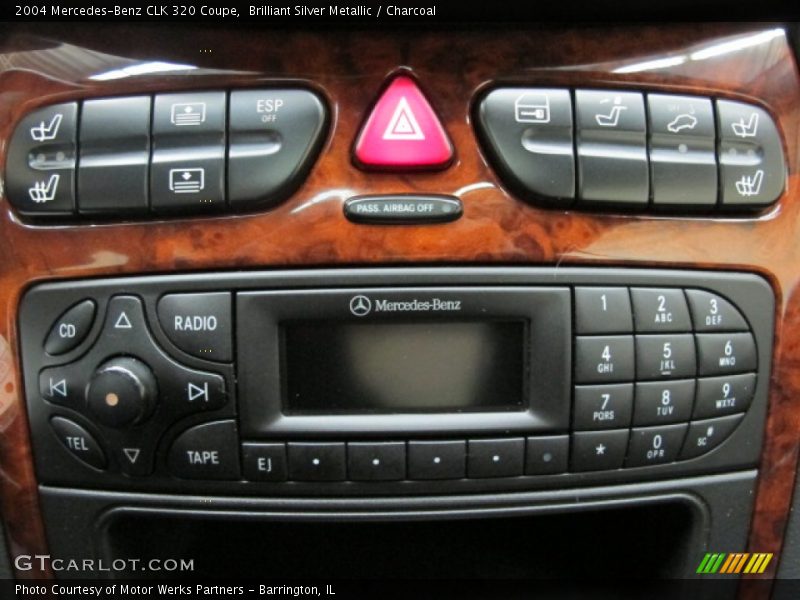 Brilliant Silver Metallic / Charcoal 2004 Mercedes-Benz CLK 320 Coupe