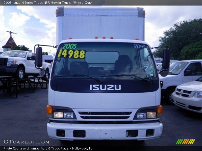 White / Gray 2005 Isuzu N Series Truck NPR Moving Truck