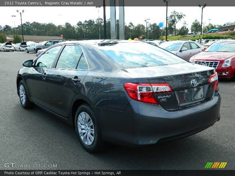 Magnetic Gray Metallic / Ash 2012 Toyota Camry L