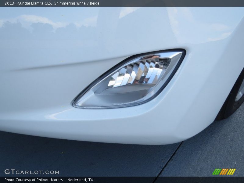 Shimmering White / Beige 2013 Hyundai Elantra GLS