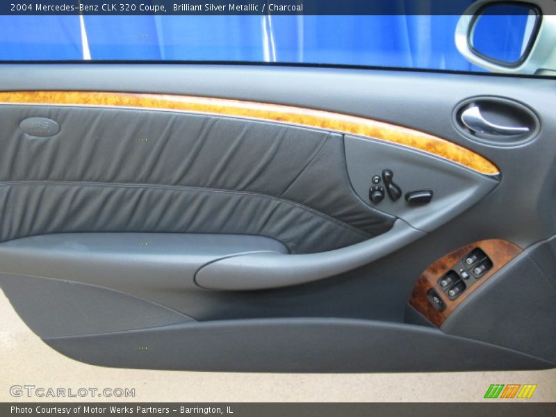Brilliant Silver Metallic / Charcoal 2004 Mercedes-Benz CLK 320 Coupe