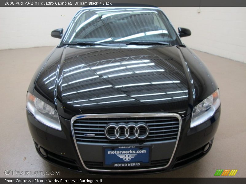 Brilliant Black / Black 2008 Audi A4 2.0T quattro Cabriolet