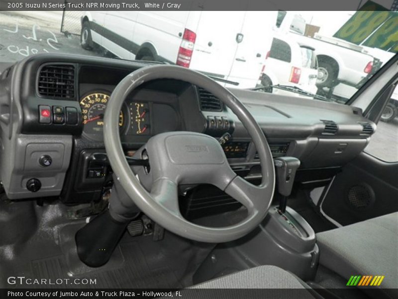 White / Gray 2005 Isuzu N Series Truck NPR Moving Truck