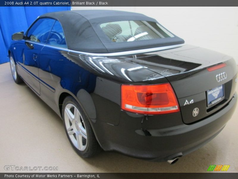 Brilliant Black / Black 2008 Audi A4 2.0T quattro Cabriolet