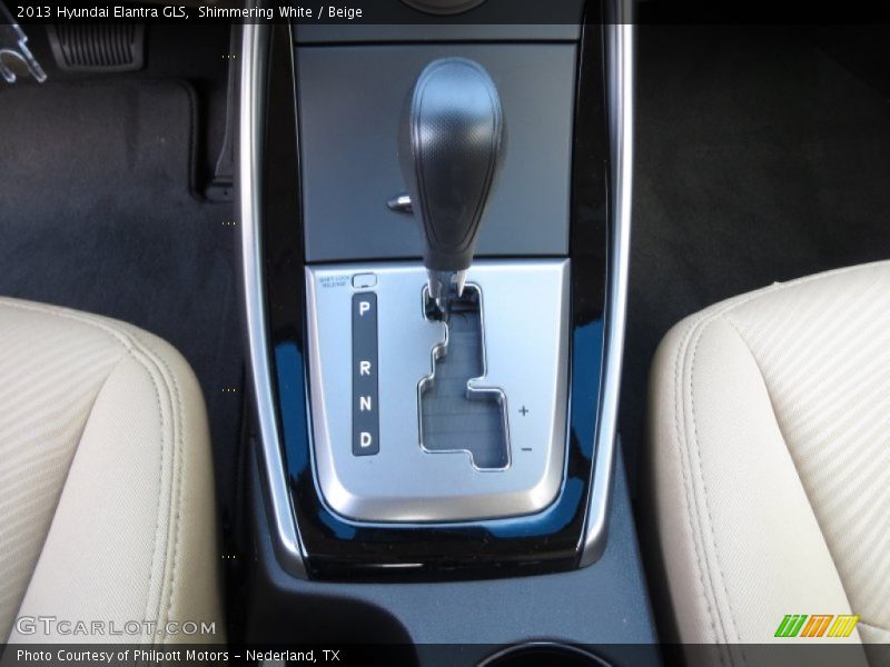 Shimmering White / Beige 2013 Hyundai Elantra GLS