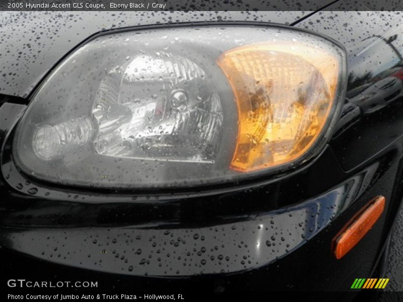 Ebony Black / Gray 2005 Hyundai Accent GLS Coupe