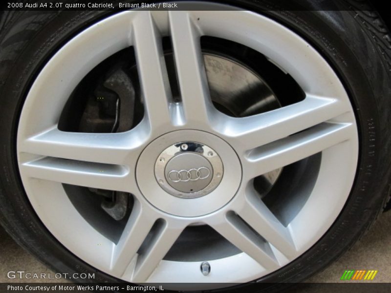 Brilliant Black / Black 2008 Audi A4 2.0T quattro Cabriolet