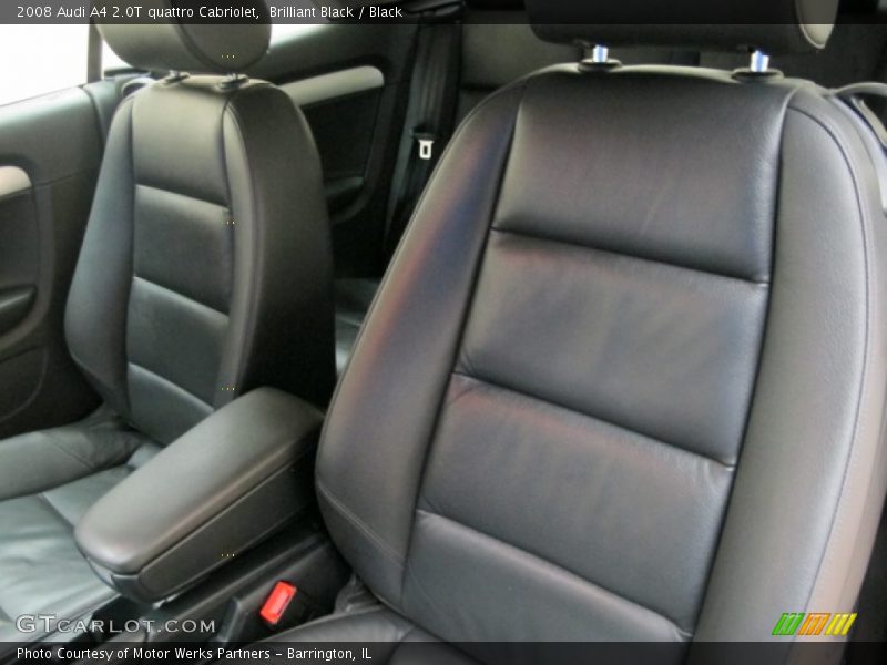 Brilliant Black / Black 2008 Audi A4 2.0T quattro Cabriolet