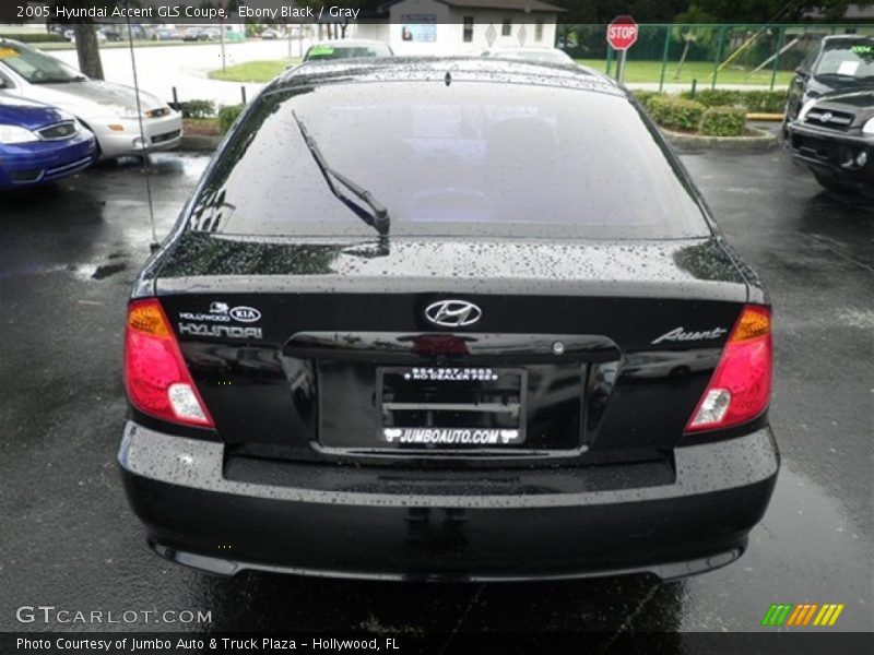 Ebony Black / Gray 2005 Hyundai Accent GLS Coupe