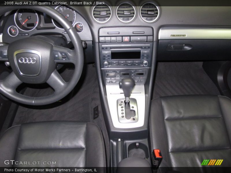 Brilliant Black / Black 2008 Audi A4 2.0T quattro Cabriolet