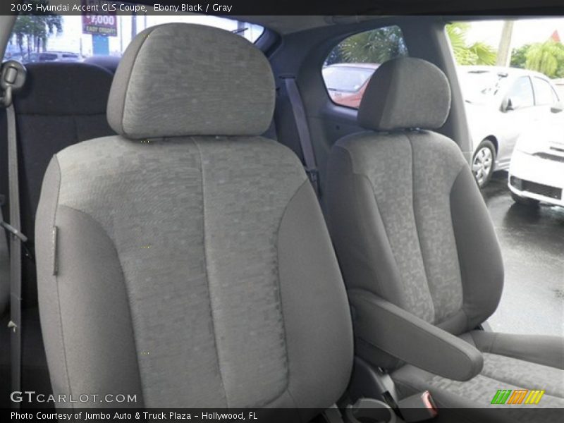Ebony Black / Gray 2005 Hyundai Accent GLS Coupe