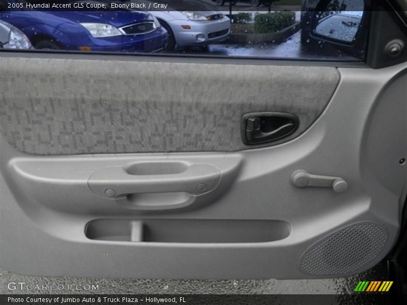 Ebony Black / Gray 2005 Hyundai Accent GLS Coupe