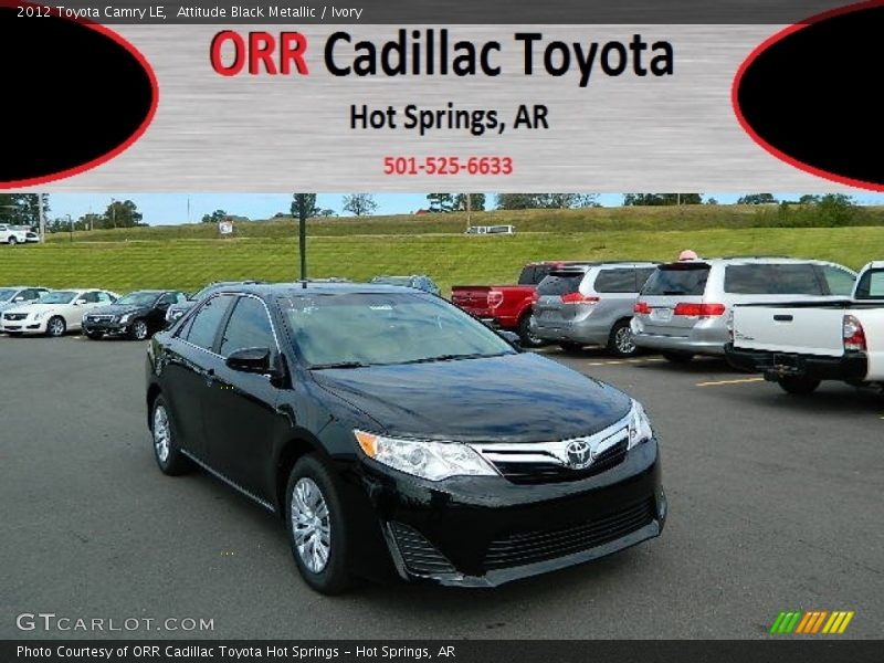 Attitude Black Metallic / Ivory 2012 Toyota Camry LE