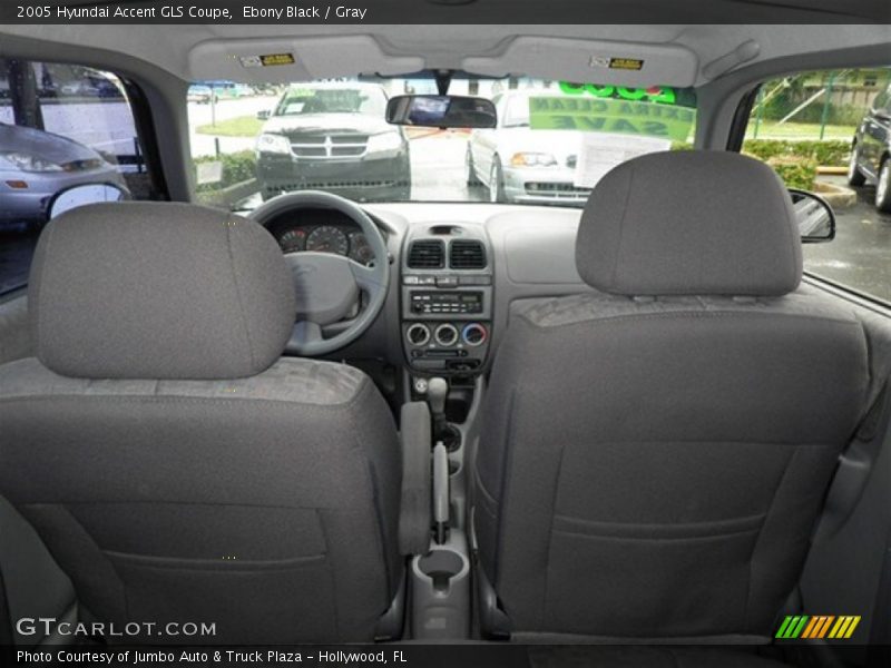 Ebony Black / Gray 2005 Hyundai Accent GLS Coupe