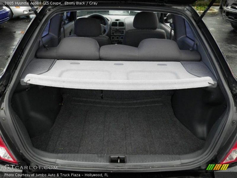 Ebony Black / Gray 2005 Hyundai Accent GLS Coupe
