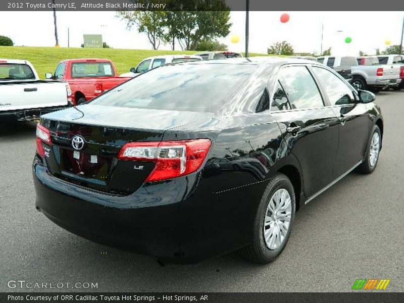 Attitude Black Metallic / Ivory 2012 Toyota Camry LE