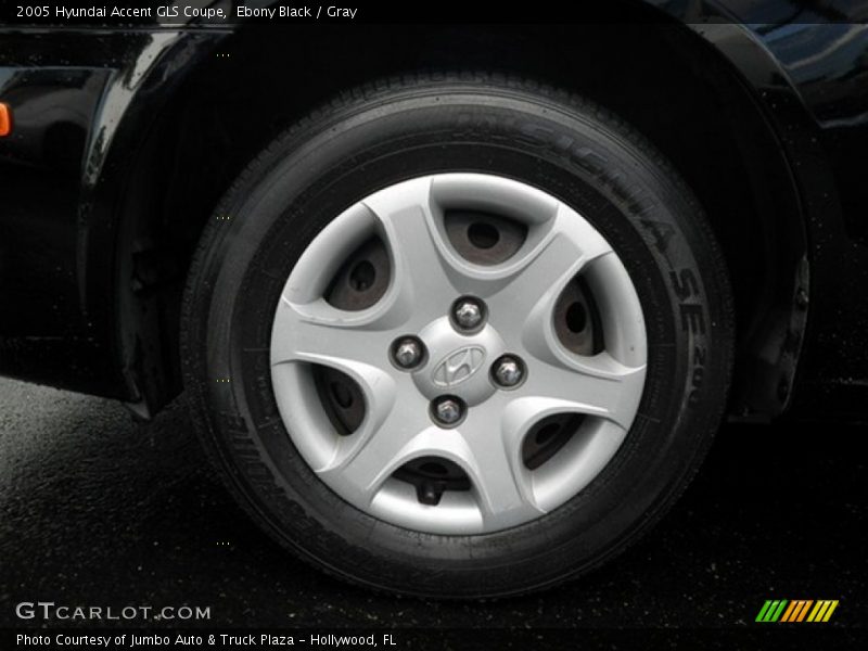 Ebony Black / Gray 2005 Hyundai Accent GLS Coupe