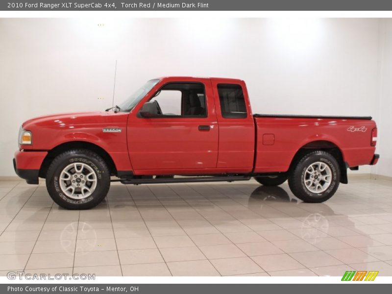 Torch Red / Medium Dark Flint 2010 Ford Ranger XLT SuperCab 4x4