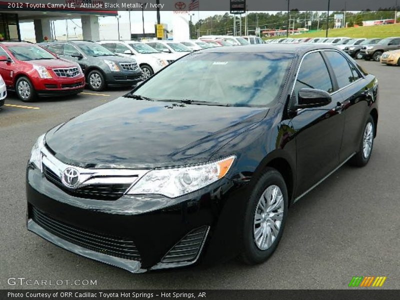 Attitude Black Metallic / Ivory 2012 Toyota Camry LE