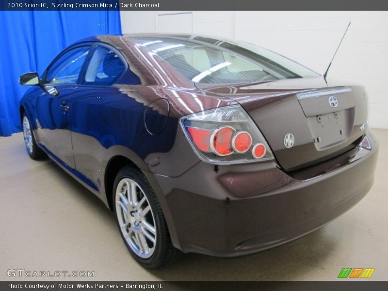 Sizzling Crimson Mica / Dark Charcoal 2010 Scion tC
