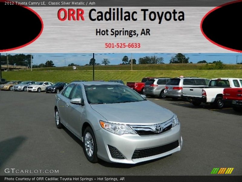 Classic Silver Metallic / Ash 2012 Toyota Camry LE