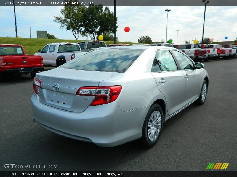 Classic Silver Metallic / Ash 2012 Toyota Camry LE