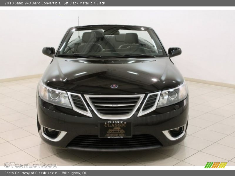 Jet Black Metallic / Black 2010 Saab 9-3 Aero Convertible