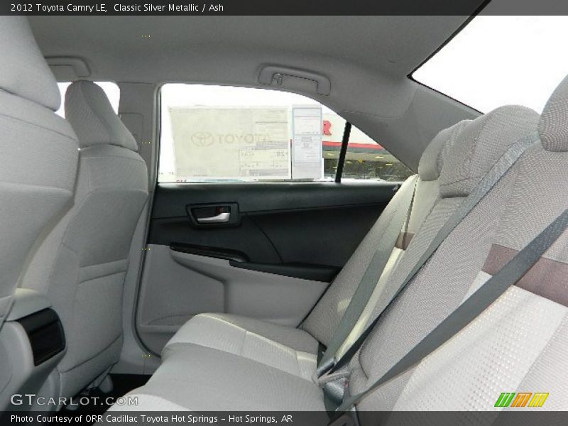 Classic Silver Metallic / Ash 2012 Toyota Camry LE