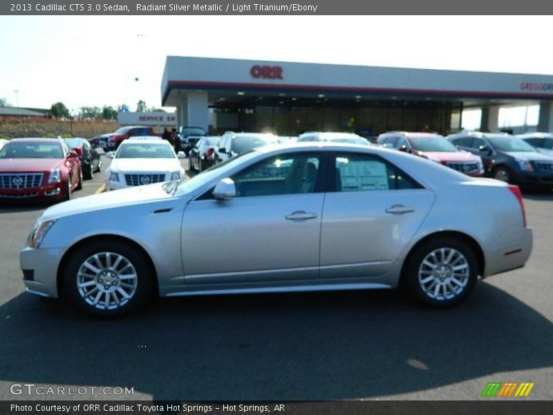 Radiant Silver Metallic / Light Titanium/Ebony 2013 Cadillac CTS 3.0 Sedan