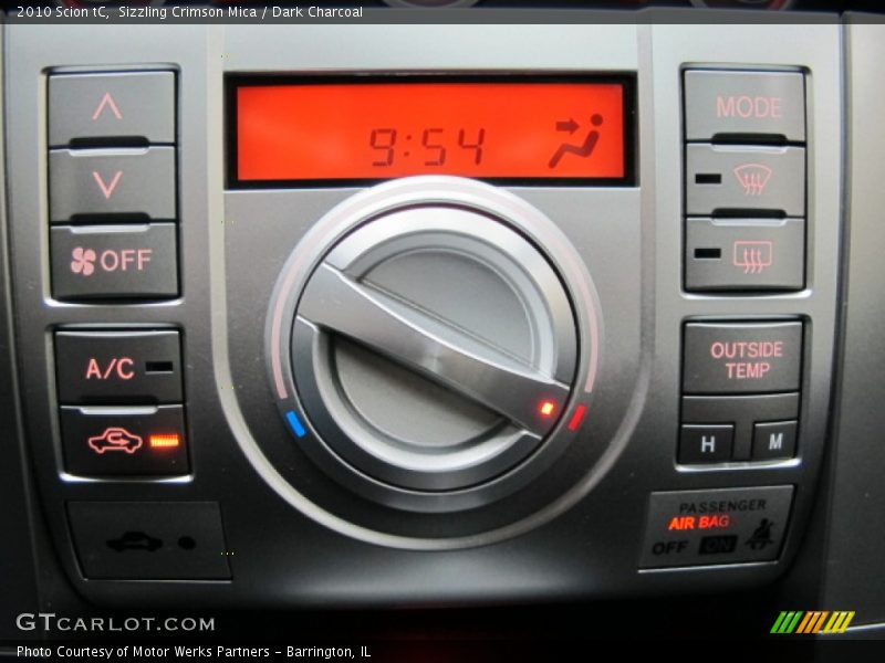 Sizzling Crimson Mica / Dark Charcoal 2010 Scion tC