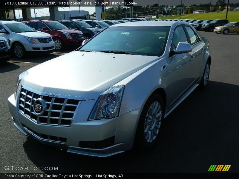 Radiant Silver Metallic / Light Titanium/Ebony 2013 Cadillac CTS 3.0 Sedan