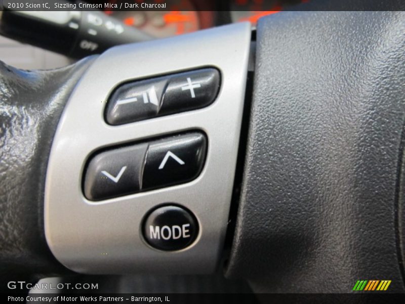 Sizzling Crimson Mica / Dark Charcoal 2010 Scion tC